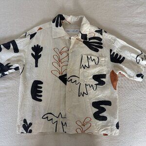 Zara Boys Abstract Printed Shirt